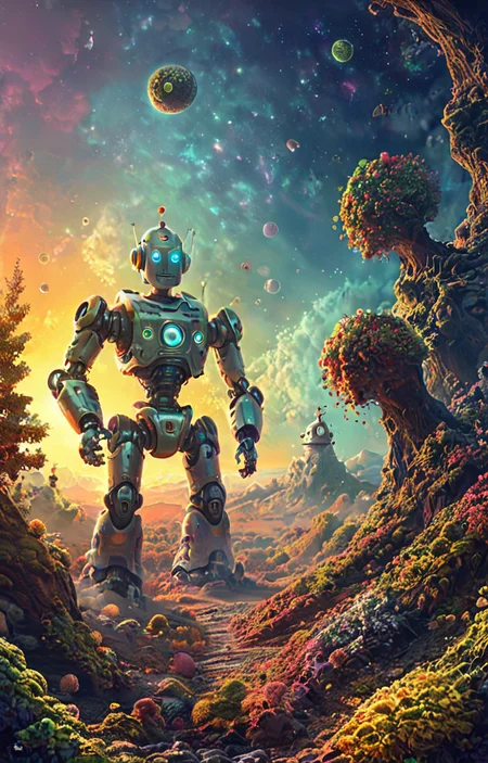 masterpiece,best quality,<lora:tbh8-sdxl:0.9>,illustration, portrait of Housework robots