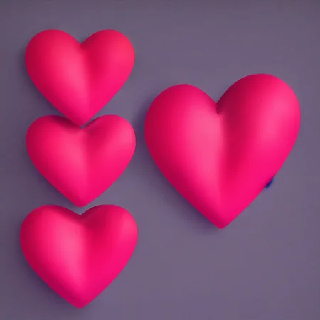A red heart color