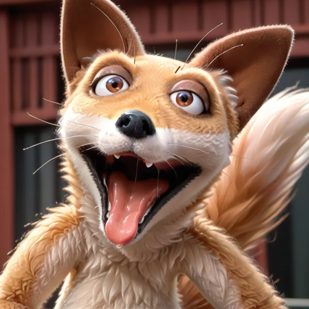 score_9, score_8_up, score_8, score_7, source_furry, Nelson(M), Solo, 1boy, semi-anthro, male furry, fox, fox boy, red fox, orange and white fur, brown eyes, black nose, fox tail, looking at viewer, throat, mouth shot, mawshot, open mouth, saliva, tongue, uvula,