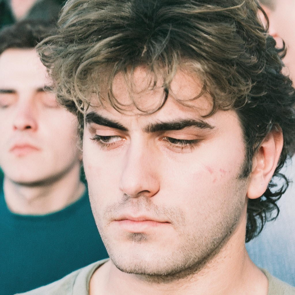 photograph of Joseph Joestar watching a concert, Zenit 35mm