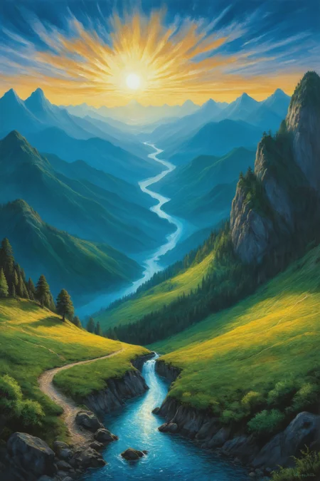 fantasy, oil painting <lora:oil_painting_envy_anime:0.60> , , landscape ,by David Wiesner and Emil Ferris in the style of Sam Spratt and Virgil Finlay <lora:more_art:0.35> <lora:RMSDXL_Enhance:0.50> <lora:RMSDXL_Creative:0.50> <lora:RMSDXL_Photo:0.50> <lora:RMSDXL_Darkness_Cinema:0.50> <lora:clothing_slider:1.50> <lora:great_lighting:1.50> <lora:aesthetic:1.50> <lora:looking_at_viewer:1.50> <lora:photorealistic_portrait_v2:0.25> <lora:attractive_v2:0.15> <lora:extremely_detailed_v2:0.25> <lora:add_detail:0.25> <lora:perfect_eyes:0.25> <lora:perfect_hands:0.50> <lora:midjourney:-0.15>