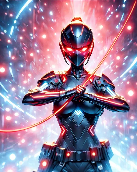3d, cg, photorealistic smooth animation style, smooth anime, masterpiece, best quality, a ninja assassin, backlight, covered in black cybernetic armor with red accents, jump, carrying red glowing whip, wearing black full mask covering full face with red glowing eyes, black armored gloves, reflection, quasarcake, ishikei, colorful neon abstract background, bold lines, intricate details, hyper detailed, very detailed, high resolution, sharp, sharp image, 4k, 8k, masterpiece, best quality, trending on artstation, dark, moody,
<lora:CyberLight:0.7> CyberLight, <lora:M05_Intensify:0.7>, <lora:Midjourney Image Enhancer XL v1:0.2> <lora:3D:0.5>, <lora:drunken-fist03:0.7> fight stance, <lora:3D_Modeling_2:0.3> ,<lora:MG_ip:0.5> MG_ip,