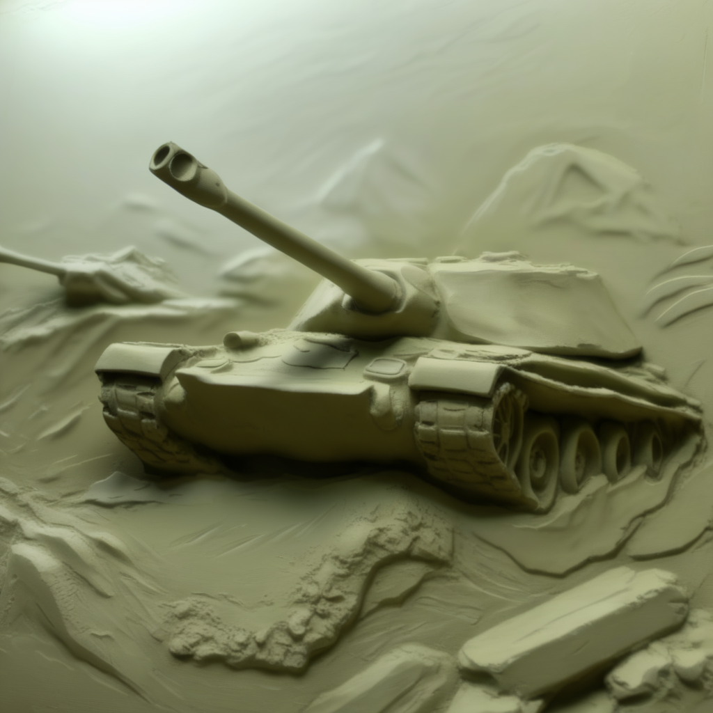 instonx tank on the battlefield <lora:instonx:1>