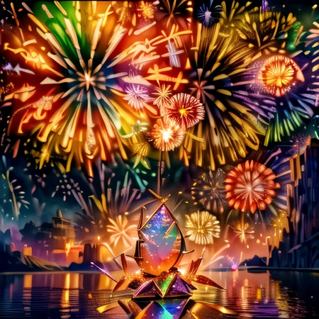 <lora:hanabi_V1SD1:0.8> best quality, (masterpiece:1.4), (high quality:1.4), sharp focus, <lora:hyperdenoiser_v090:0.5>, <lora:hyperrefiner_v090:0.5>, 4k, absurd resolution, <lora:sd15_lora_beta:0.7>, ah1, anime, (((night, multicolored fireworks, scenery))),  <lora:add_detail:1>, (no humans:1.8), <lora:FireOpalWorldSD1:0.8> FireOpalWorld, opalescent sparks,