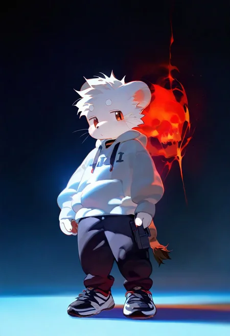 artist:zuppu11, xi410, 748cm, alens, nyalia, kyomu, youlichu, memento mori, 1boy, solo, furry, cute, kemono, masterpiece, best quality, very awa, very aesthetic, absurdres, full body