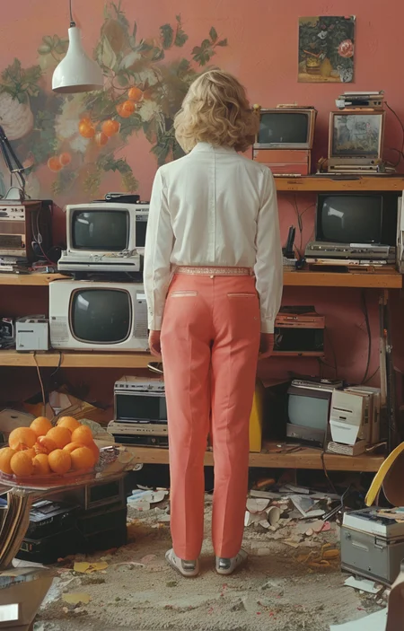 masterpiece,best quality,<lora:tbh157-sdxl:1>,illustration,style of Larry Sultan, tech genius teenage girl