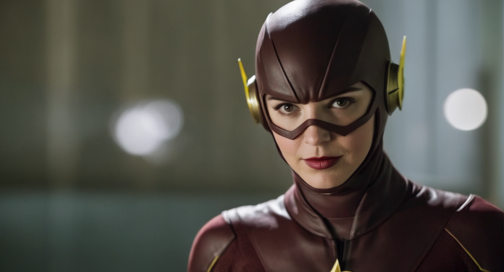 cinematic film still of Cinematic Film Footage
<lora:The Flash:1>
 <lora:Cinematic Film:1>
The Flash a woman with original flash suit, shallow depth of field, vignette, highly detailed, high budget, bokeh, cinemascope, moody, epic, gorgeous, film grain, grainy