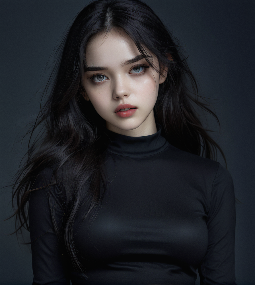 masterpiece,high resolution,8k,
3xpression,,1girl, ,black clothes,,upper body,dark hair
<lora:emogirlXL:0.6>,3xpression,