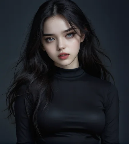 masterpiece,high resolution,8k,
3xpression,,1girl, ,black clothes,,upper body,dark hair
<lora:emogirlXL:0.6>,3xpression,