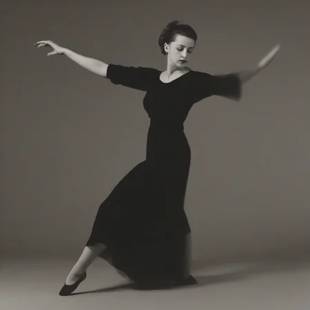 <lora:SDXL_Man_Ray_Style_Sa_May_V4:1> a woman dancing