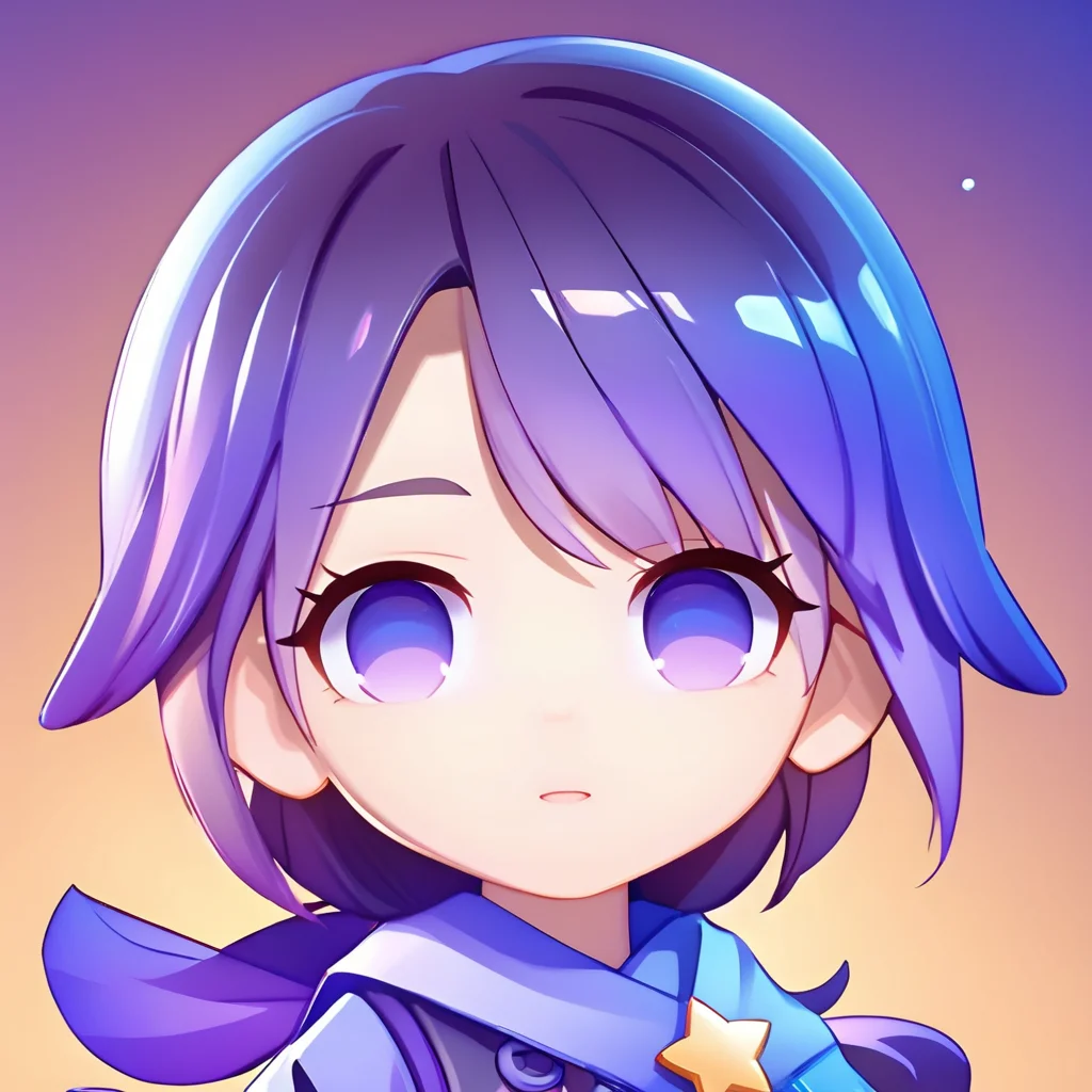 a cute girl,
realistic,3d,C4D rendering,shining,gradient,gradient background,blue background,purple background,glassmorphism icon,chibi avatar,<lora:glassmorphism_chibi_avatar_MIX :1>,