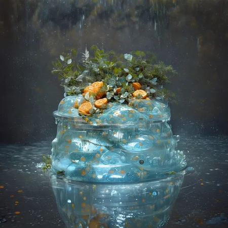 foodphoto, a bowl of fruit made out of slime, fruit in a bowl, fruit made of slime, fruit still life, bowl made of slime, table made of slime,
natural light, no bright spots,
((translucent slime)), ((transparent slime)), made of water, (bioluminescent slime), sl1m3, slime, slime-morph, ais-blmn, saturated colors, no creatures, no humans, no monsters, no pokemon, scenery only, scenery, ral-lava, watce, food_focus, ral-fruitsalad