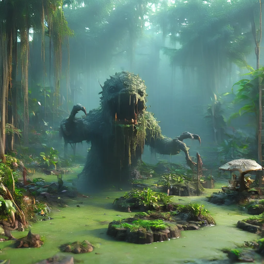 swamp monster,  <lora:swamp monster-000009:1>