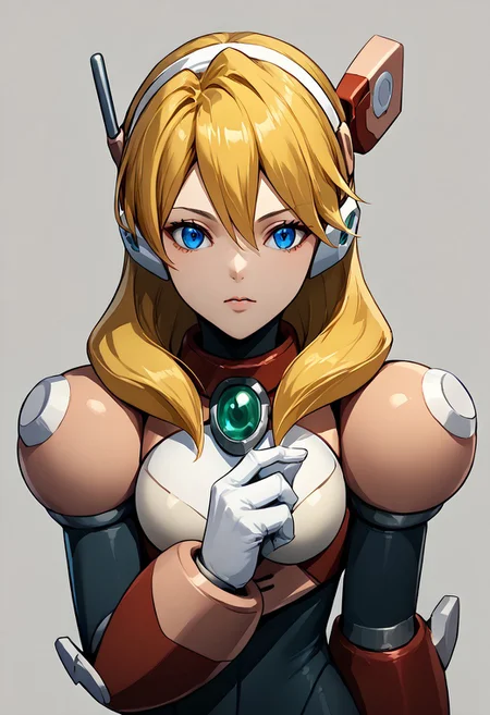 score_9, score_8_up, score_7_up, score_6_up, score_5_up, score_4_up, source_anime, solo, 1girl, 
al1a, blonde hair, blue eyes, hair between eyes, hair over shoulder, 
robot ears, headgear, armor, bodysuit, breastplate, armor, white gloves, 
masterpiece, best quality, very aesthetic, absurdres,