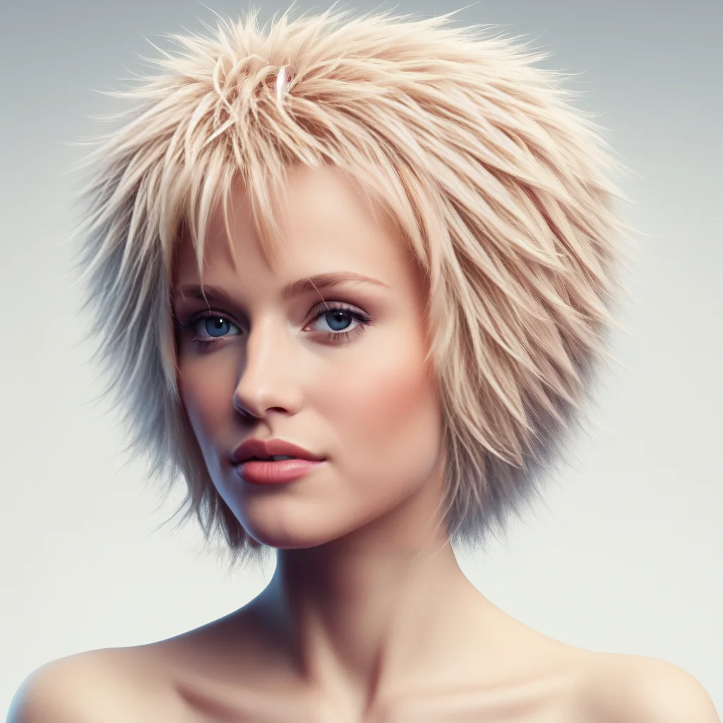 rogaine, female, shaggy, white, highres<lora:Rogaine:0.7>, hair