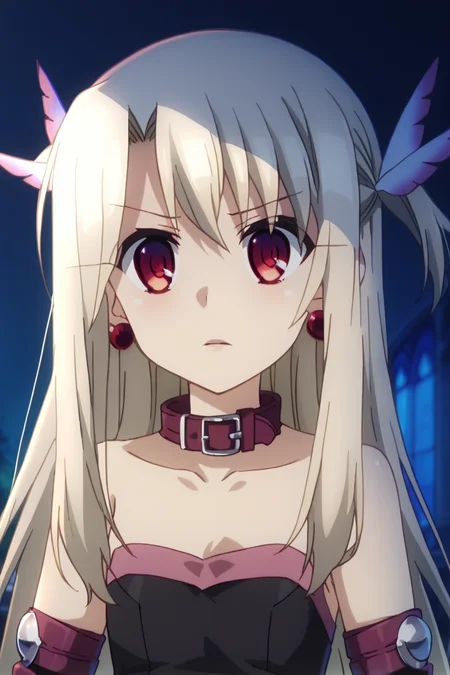 score_9, score_8_up, score_7_up , source_anime, intricate details, masterpiece, high quality, prefect hands, best quality , solo , 1girl , anime screencap, <lora:tweak-detail-xl:1> <lora:DetailedEyes_V3:1>, upper body,
<lora:fate-medusa-rider-cosplay-ponyxl-lora-nochekaiser:1>, fate medusa rider cosplay, medusa (rider) (fate) (cosplay), bare shoulders, belt collar, collar, collarbone, detached sleeves, dress, long sleeves, pleated dress, short dress, strapless, strapless dress, zettai ryouiki,
black dress,
, long hair, red eyes, illya, female child , <lora:DetailedEyes_V3:1> <lora:tweak-detail-xl:1> <lora:illya.pony:1>