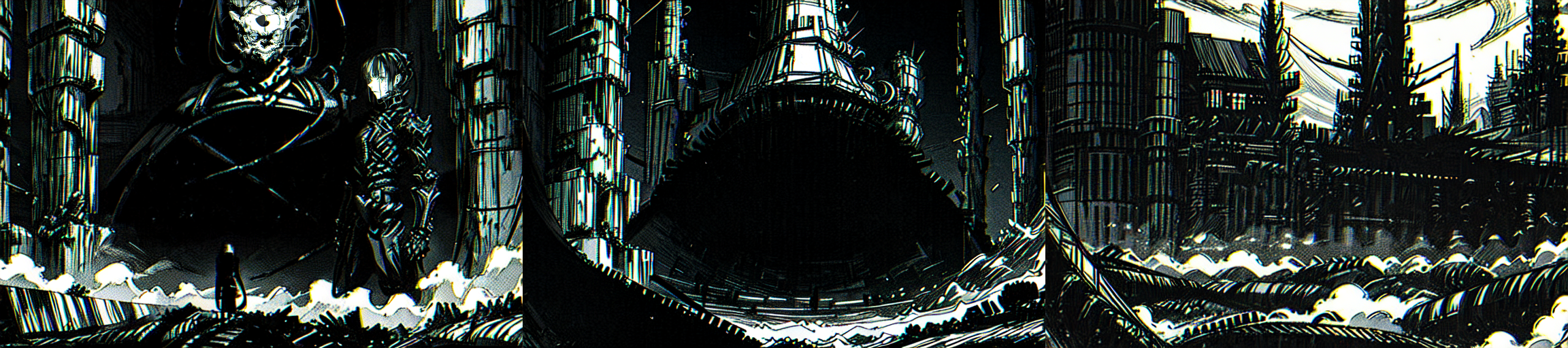 highly insanely detailed, masterpiece, top quality, best quality, highres, 4k, 8k, RAW photo, (very aesthetic, beautiful and aesthetic), 
__lazy-wildcards/subject/env-bg/nihei_tsutomu-blame-env/prompts__, 
<lora:ABARA:0.8>, 
(1girl:1.3), 
solo focus, 
__lazy-wildcards/dataset/background__,âââ