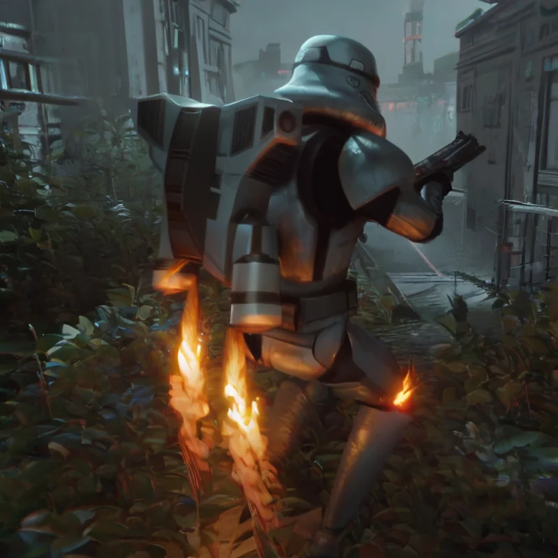 (score_9,score_8_up,score_7_up,score_6_up,score_5_up,score_4_up),high quality,detailled,(outdoor, battlefield, dark, night, battlefront, war),<lora:incase_2024_new_style_upscaled_with_big_images:0.8>,<lora:easynegative:1>,<lora:StS_PonyXL_Detail_Slider_v1.4_iteration_3:1>,
BREAK
<lora:Dark_trooper_phase_0:1> (dark trooper phase 0 armor, dark grey armor, dark grey helmet, jet pack, red dots, solo, holding weapon, holding gun, 1boy), flying, (jetpack flames:1.4)