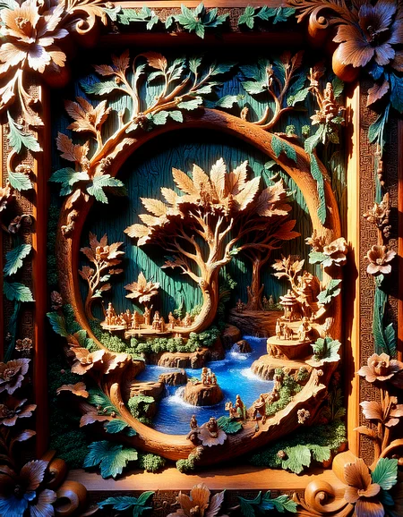 wood carved intricate, extremely detailed, 8k, product shot,