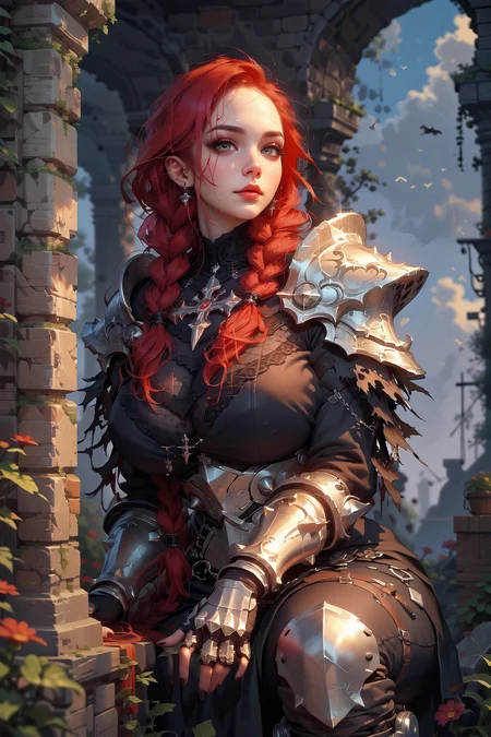 score_9, score_8_up, score_7_up,zPDXL,d3p1x3l, pixel art,negative_hand,gothic,1girl,solo,mature female,minotaur female,fat body,furry body,human face,(huge breasts:1.1),hooves,big waist,long hair,red hair,four braids, long braids,,sweat, musk, wet skin,gothic armor,armor knee pads,armor breast, best quality, masterpiece, uncensored, prefect lighting,
<lora:43stl1ght1ngXLP2>, <lora:AsuraLycoXL:0.8>, <lora:d3p1x3lXLP>,d3p1x3l, pixel art, <lora:Pony_DetailV2.0>,detailed,