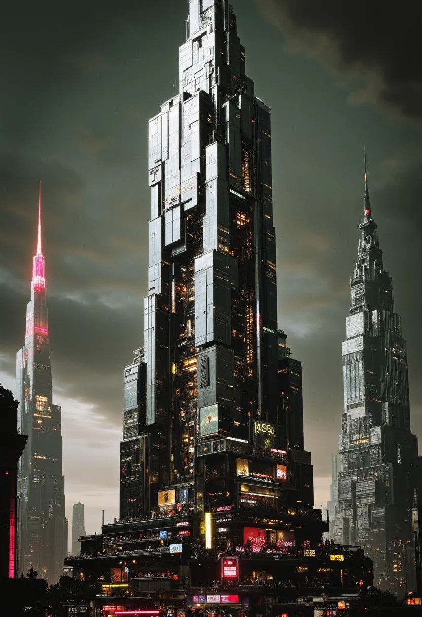 highest details, ultra hyper realism. highly detailed and realistic. intricate and highly professional artwork, an absolute masterpiece.
photo of a complex gigantic science fiction skyscraper reaching into the sky , in the (style of patchwork surreal collage:1.6), polygon mesh, jagged, blocky, wireframe edges, centered composition, limited dark palette, unusual colors, atmospheric haze, highly dramatic ambient lighting
color haze, atmospheric fog, digital corruption, washed-out background, desaturated world, bleached dystopia, monochromatic with vibrant color pops, flickering neon fractures, and glitching light pulses.