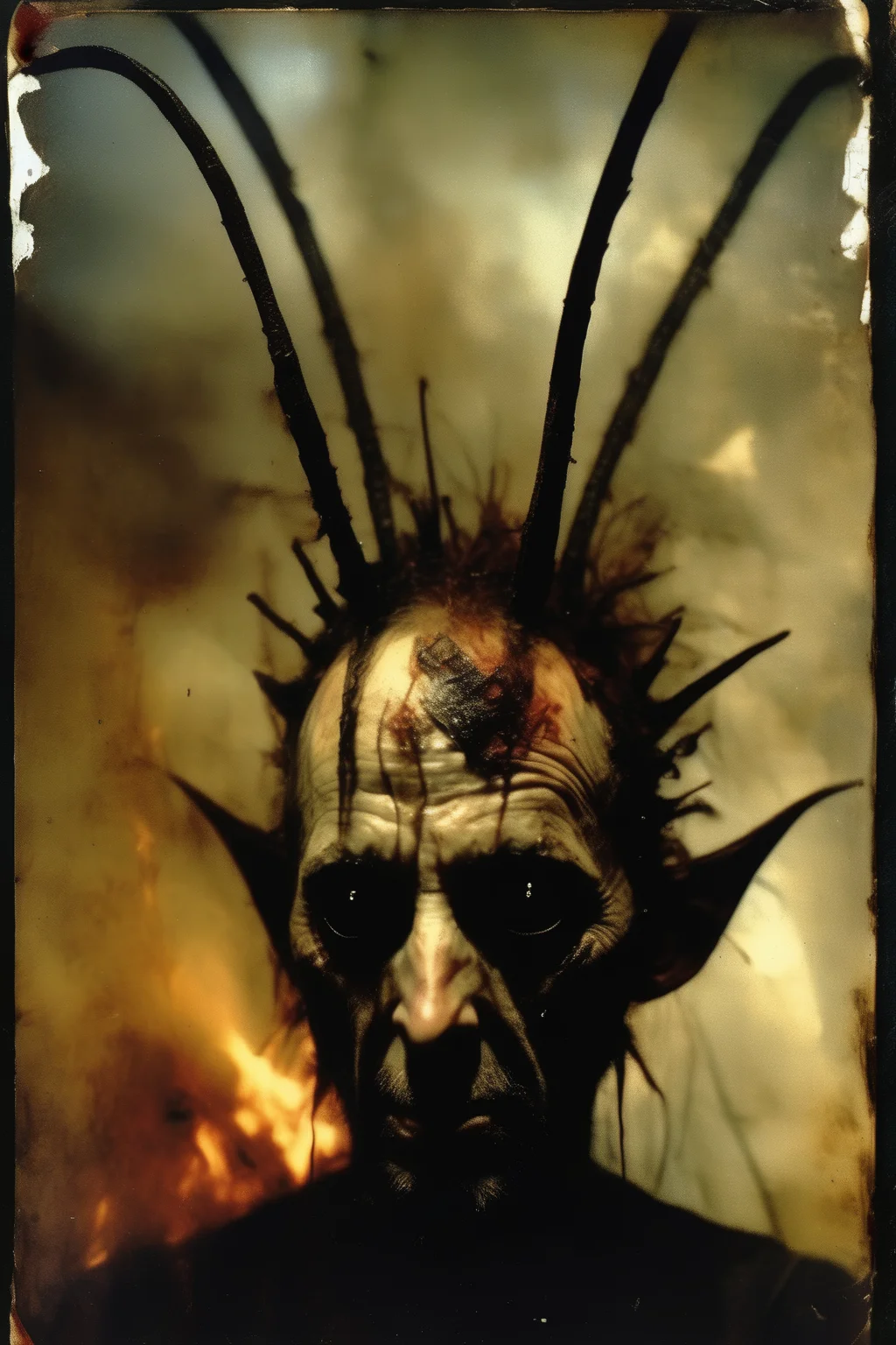 <lora:Dave McKean Style:1>Dave McKean Style - horrifying face very high image quality holy devils with dark fires amazing_cinematic_8K_hasselblad_dave mckean_douglas brothers_jeremy mann_colin davidson_peter beard_tintype_single image_not many in one_weird colorsout of focus bugs