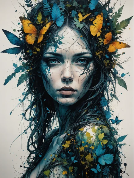 mysterious silhouette forest woman, by Minjae Lee, Carne Griffiths, Emily Kell, Geoffroy Thoorens, Aaron Horkey, Jordan Grimmer, Greg Rutkowski, amazing depth, masterwork, surreal, geometric patterns, intricately detailed, bokeh, perfect balanced, deep fine borders, artistic photorealism , smooth, great masterwork by head of prompt engineering <lora:add-detail-xl:2>