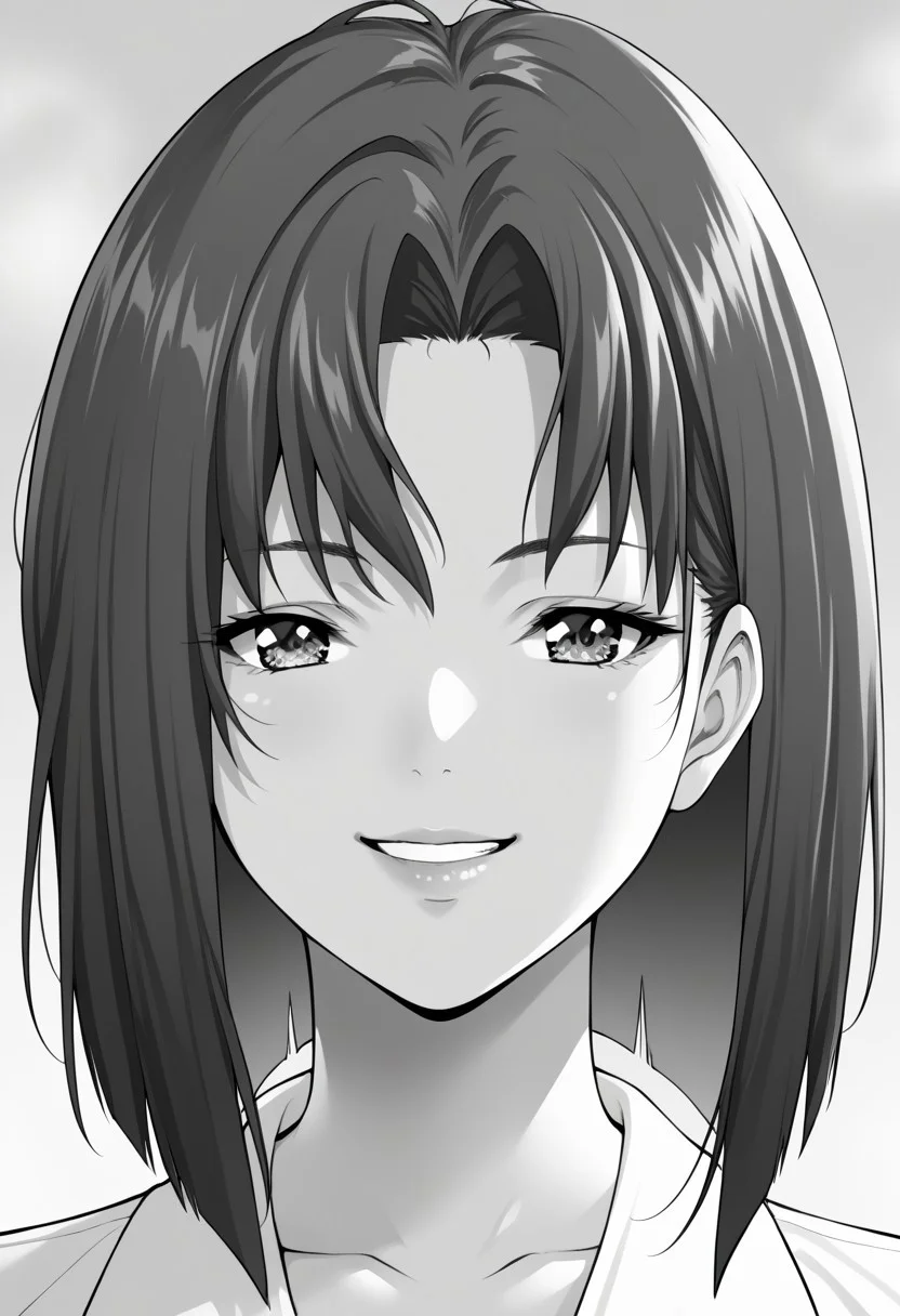 score_9, score_8_up, score_7_up, source_anime,(extremely detailed CG), (best quality), monochrome, greyscale,
hinako,face,smile,