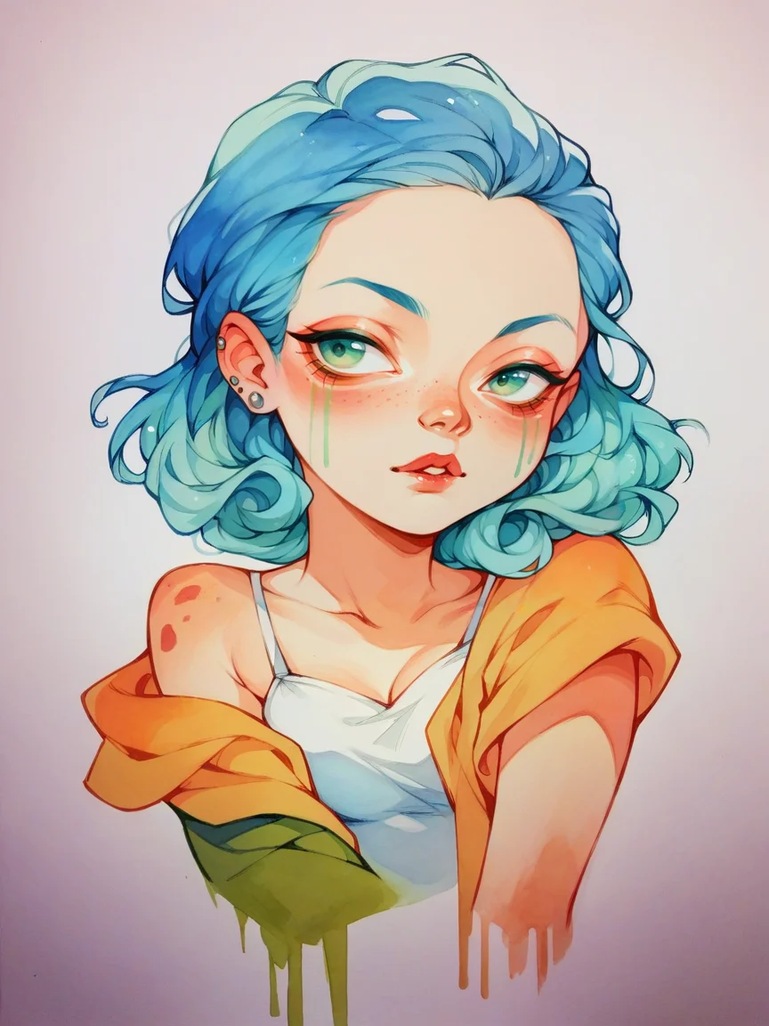 score_9, score_8_up, score_7_up, score_6_up, <lora:stud10XLP_r2:1> stud10, 1girl, watercolor,