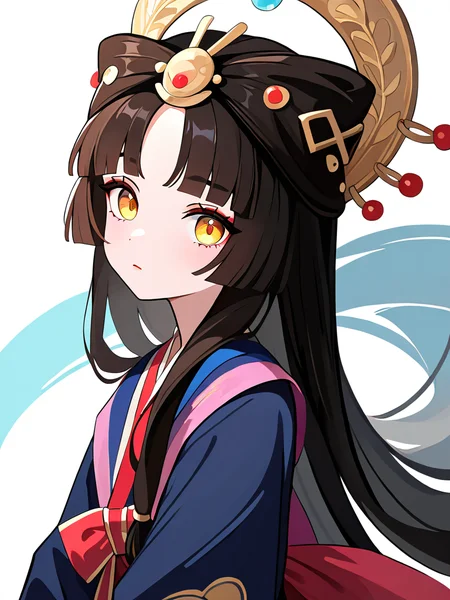 1girl,huiyeji,looking at viewer,solo,simple background,white background,,<lora:huiyeji-000012:1>, masterpiece, best quality, very aesthetic, absurdres,newest, incredibly absurdres,