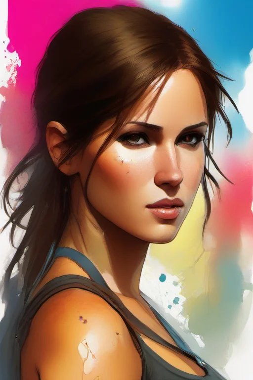 Masterpiece,High Quality,illustration,
<lora:PE_ColorPortraitWoman:1> PEColorPortraitWoman,
Lara Croft