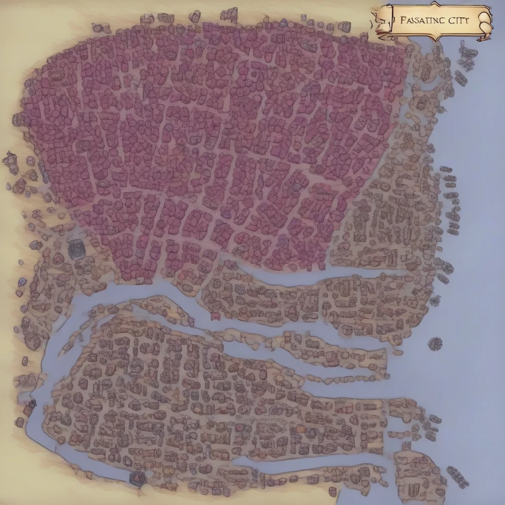 Map of a massive fantasy city
