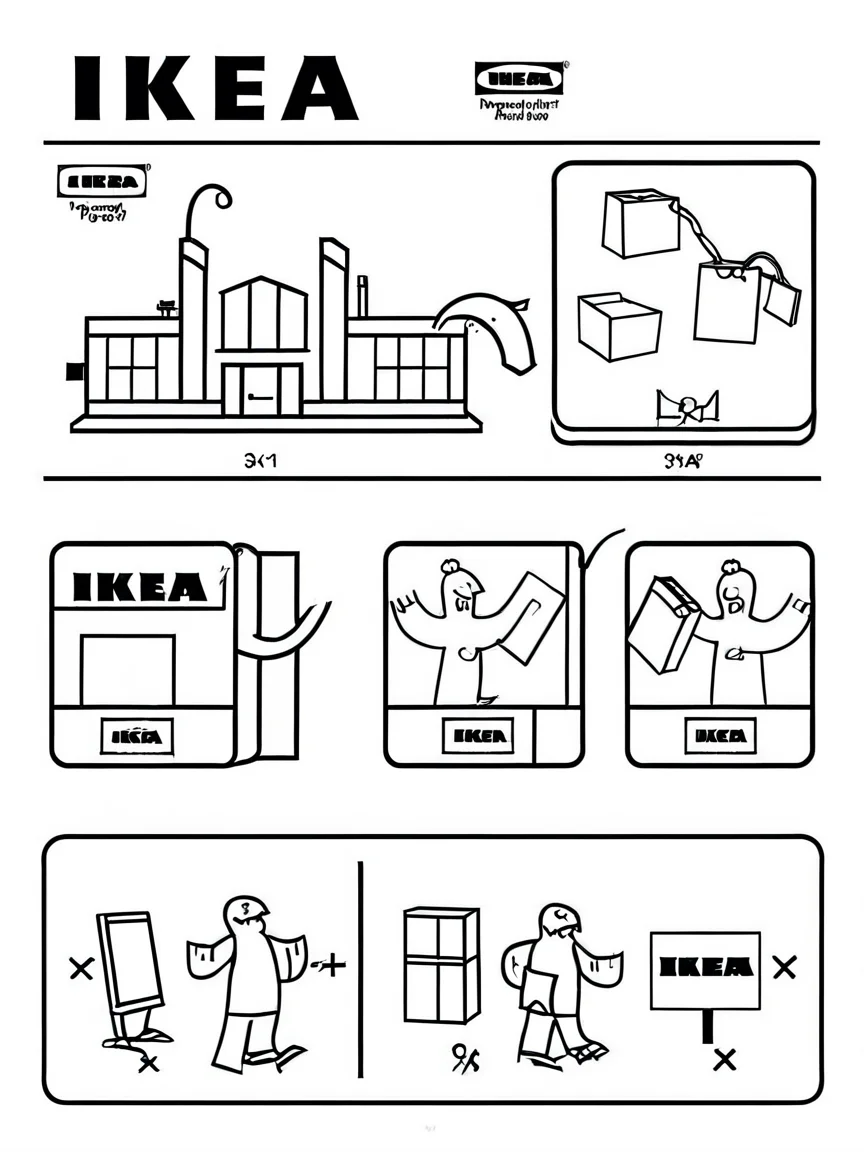 IKEA shopping <lora:ikea_instructions_xl_v1_5:1>