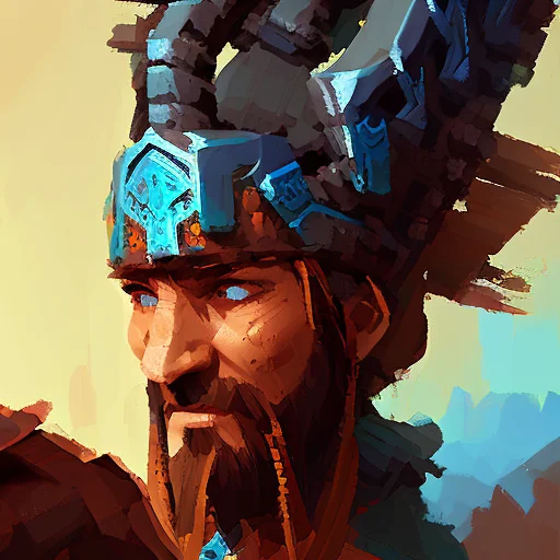 a close up colorful portrait photo of a native american viking barbarian warrior from world of warcraft path of exile fantasy soldier warrior by craig mullins 512SpeedPainter