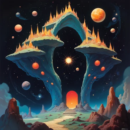 score_9, score_8_up, score_7_up, score_6_up, |manga, celestial temple floating in space, surrounded by cosmic energy and celestial bodies, highly detailed <lora:ponys-dream:.9>
