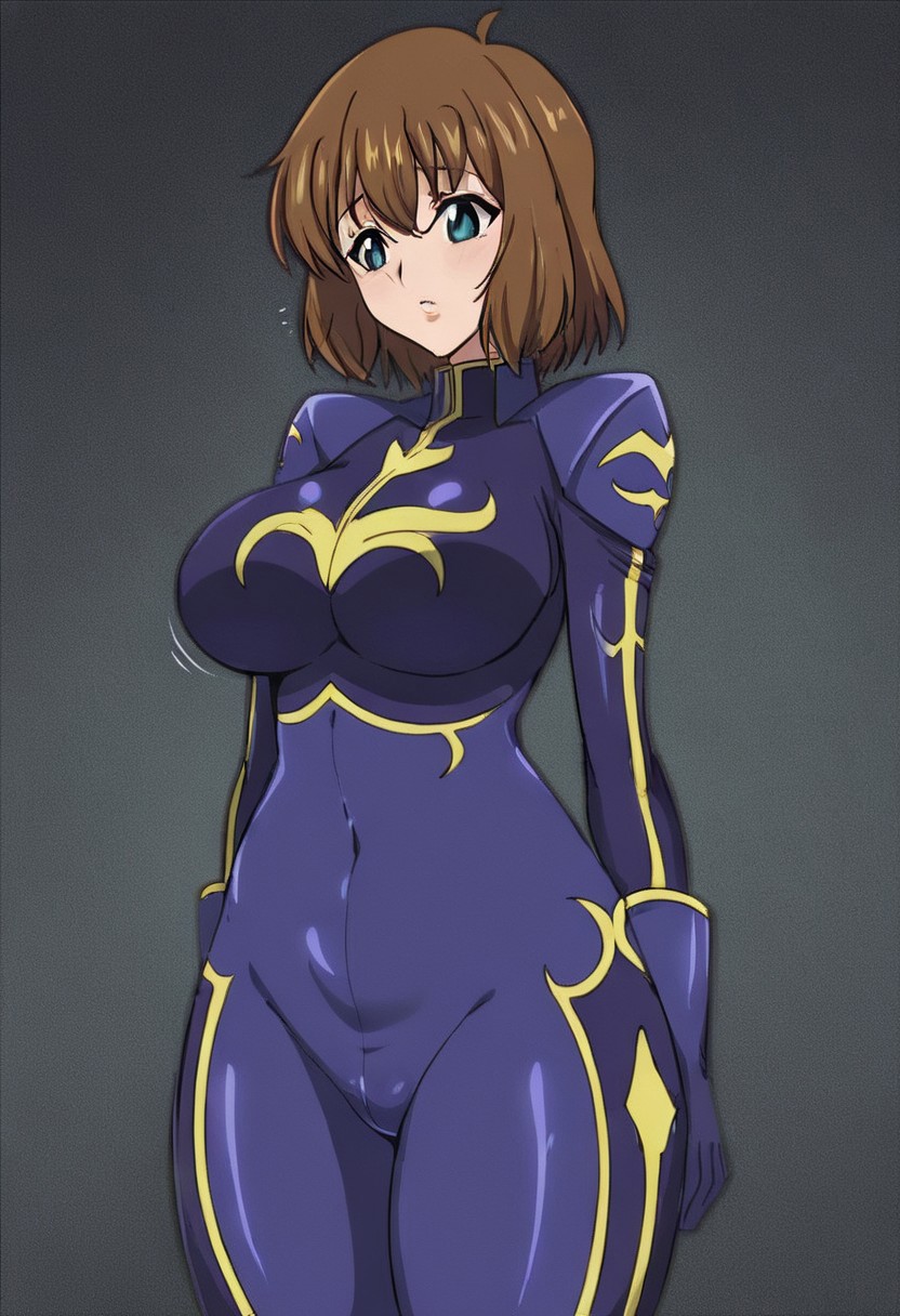 score_8_up, score_7_up, score_6_up,masterpiece,best quality,amazing quality,source_anime,uncensored,motion lines, (in a dark sci-fi military base),wide shot,group shot, clear focus, detailed character design, ultra-high resolution, perfectly composed, breathtaking attention to detail, highres, ultra detail,
1girl,Britannia,solo,fullbody, , cute , attractive ,thick thighs