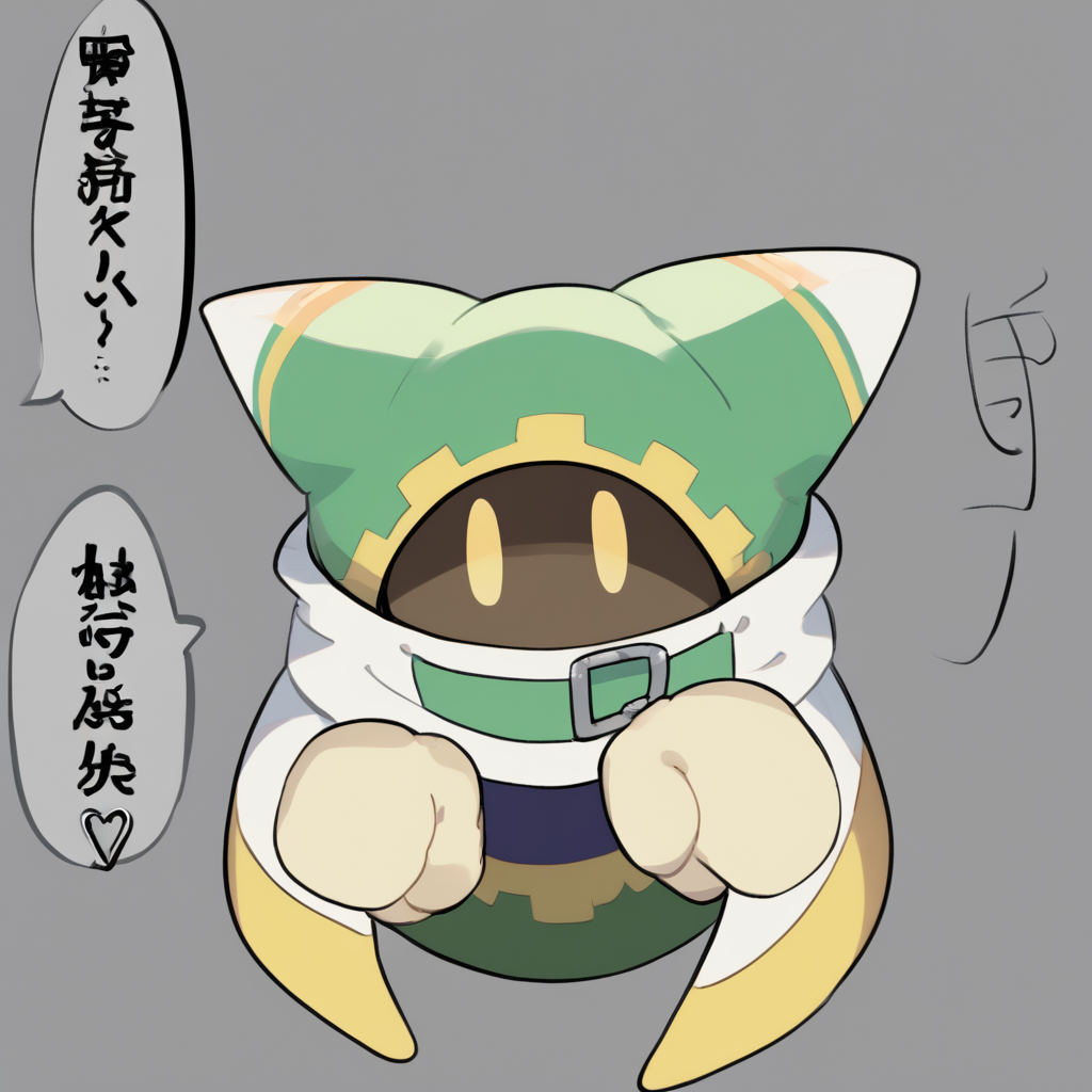 <lora:Mahoegg-08:1> mahoegg, no humans, green clothes
