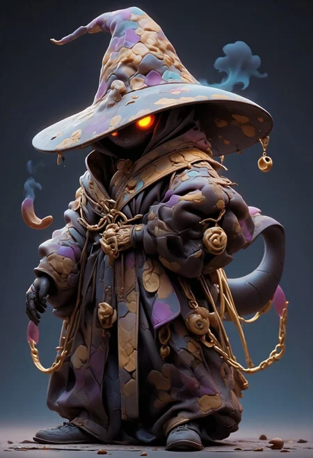 Overalldetail, (Vibrant colors), dreamwave, 3D01S , kawaii, anime,
(Shadow wizard, shadow face glowing eyes, wizard hooded robe, adorable, simplistic, Golden chain, smoking cigar:1.4),
(masterpiece), (best quality), (ultra-detailed), (gorgeous illustration), (Epic Light and Shadow), (perfect details), (Vibrant, Colorful), (unity CG 8K wallpaper:1.05), Octane render, raytracing, natural lighting, volumetric lighting, intricately detailed, complex, expansive, maximalist,