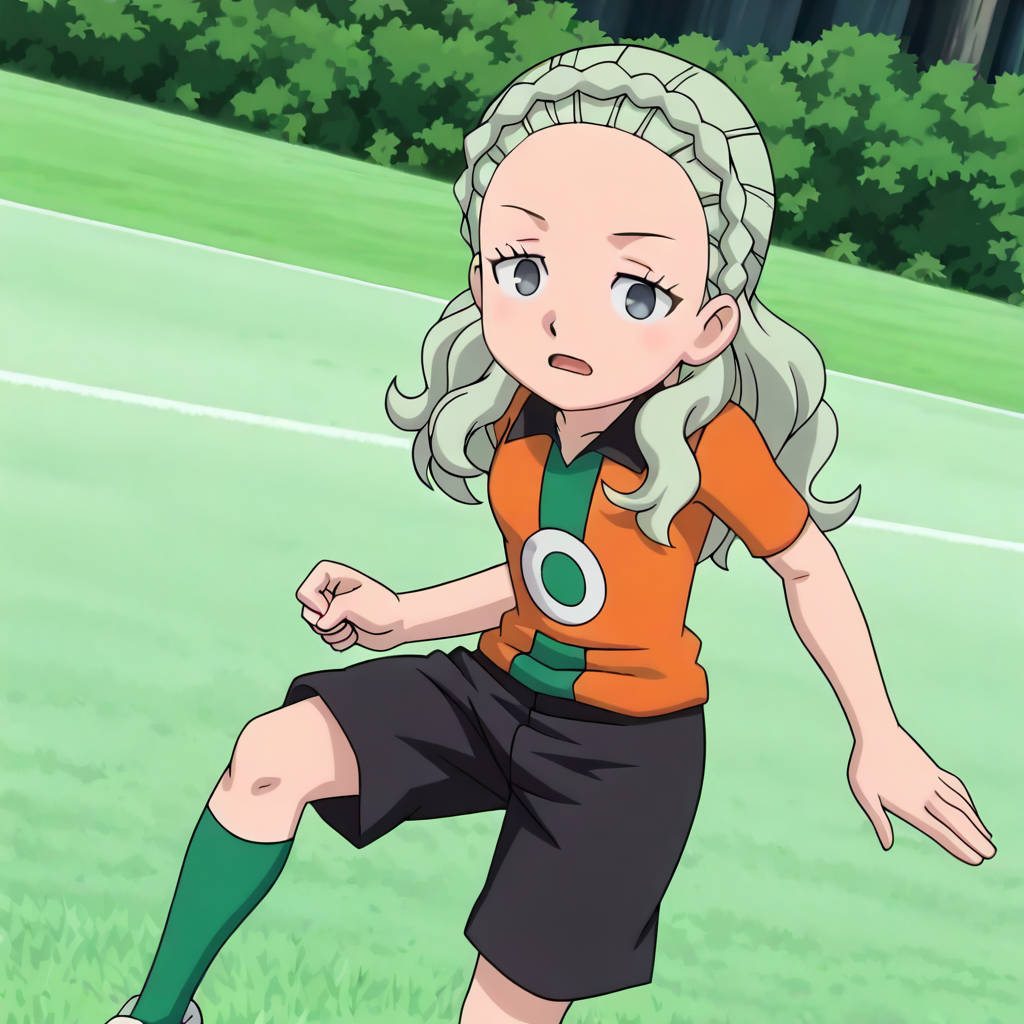 <lora:[Illustrious]Guel(resize):0.85> guel ,  soccer uniform ,