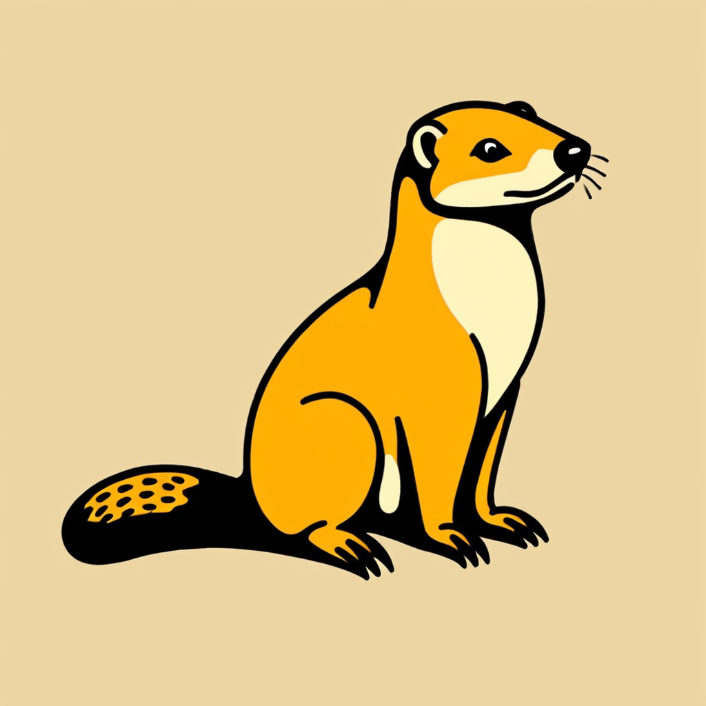 tcc_simple_illustration, stylized drawing of  a mongoose
 <lora:Simple_Bold_Illustration:1.1>