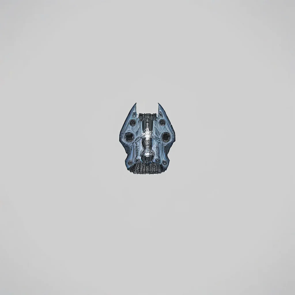 <lora:Starsector_Ship_Pony_LORA:1>, simple background, spaceship, hightech, capital