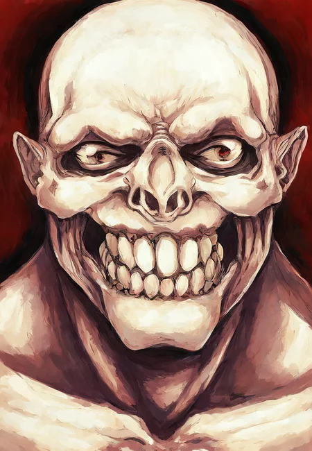 anatomy , clenched teeth, from above, by k-suwabe