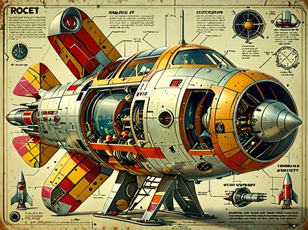 retro_rocket spaceship cutaway to see levels inside<lora:add-detail-xl:3> <lora:MJ52:0.6> <lora:sdxl:0.85> retro_rocket