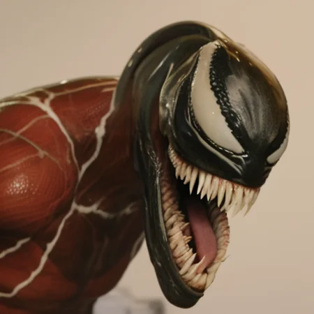 a still of venom in the office tv show, 90s sitcom, intricate, 8k, artstation, highly detailed, intense, sharp focus, art by cgsociety