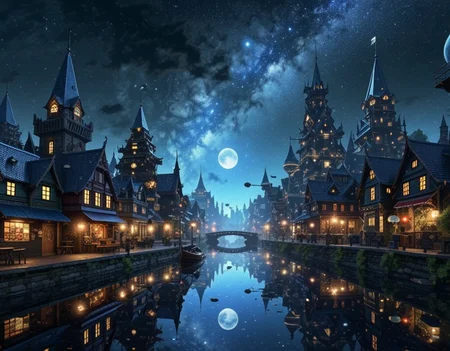 (epic:1.2), trending on artstation, (high quality:1.2), (masterpiece:1.2), high details, incredibly absurdres, colorful), (fairytale:1.33), (dreamlike:1.17), (Realistic Anime style:1.16), (soft focus:1.16), (Psychedelic Art:1.33), (Astropunk:1.29), (Panfuturism:1.27), (comp_bottom:0.56) (2/3_front:1.36) ,, (animal:(Jay bird:1.19), (Dark Elf:1.12)), , , (location:(milky way:1.36) (floating city:1.33) (dappled moonlight:1.27))