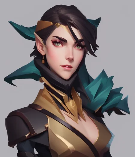 professional, CharHelper, anime style digital illustration, human necromancer, (mid-range) character portrait, bust, stylized, artwork by Loish and Wlop, smooth, sharp focus, attractive eyes, perfect anatomy