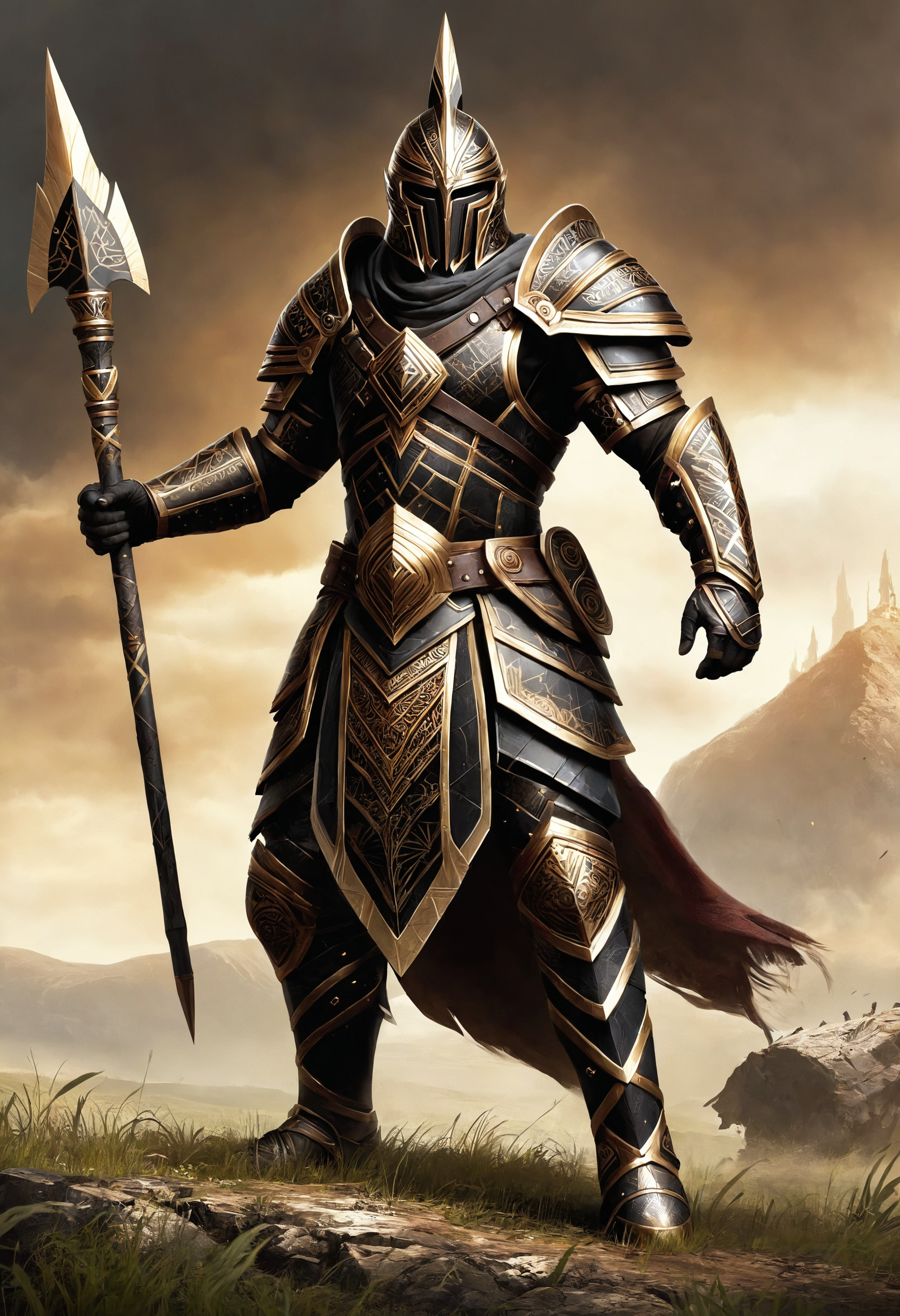 a warrior made of dvr-frft holding a spear, epic battleground, epic battleground, fields of madness, concept art character design, trending on Artstation
<lora:dvr-frft:0.8>