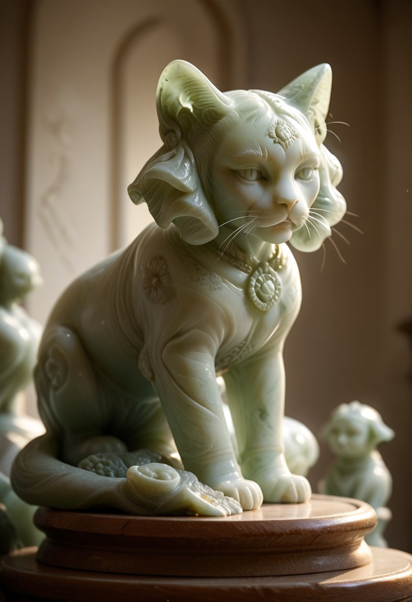 score_9, score_8_up, score_7_up, score_6_up, jade cat statue,