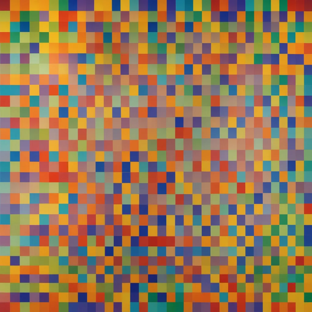 Le Parc a colorful background with squares of different colors abstraccion geometrica, color surfaces, rainbow, red, green, yellow, orange, purple, violet <lora:LeParc_AI_LoRA_XL_v2.1:1>