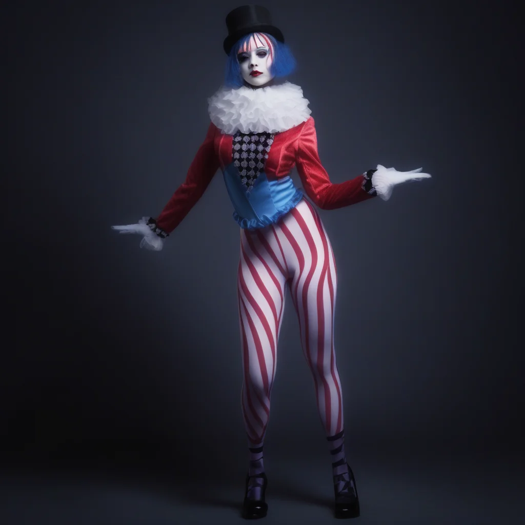 1girl, night circus costume